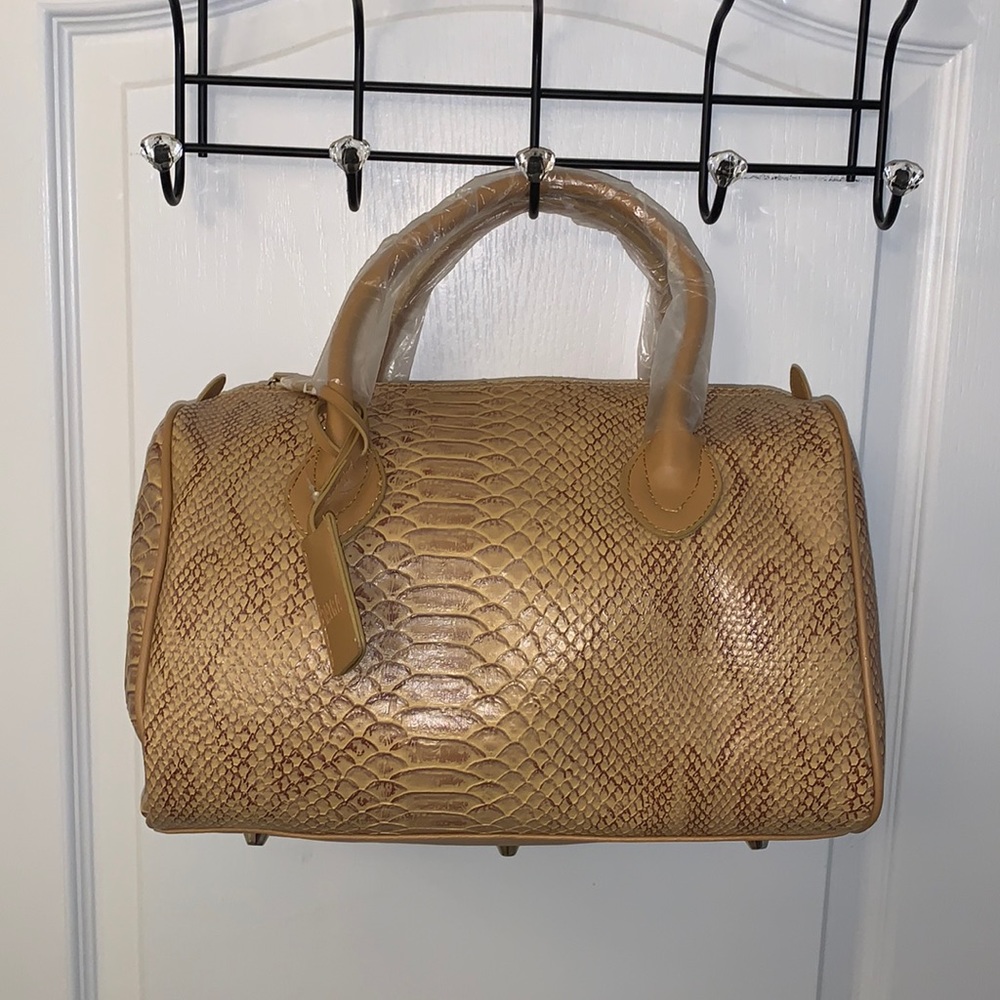 Louis Vuitton Speedy Like Faux Snakeskin Leather Bag